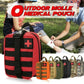 Tactical emergency first aid kit quick disconnect