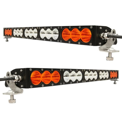 27 inch light bar amber and clear lense