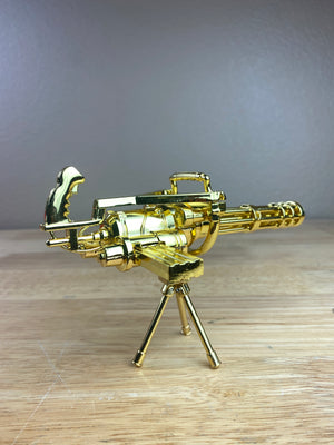Old Painless" mini Gatling gun gold